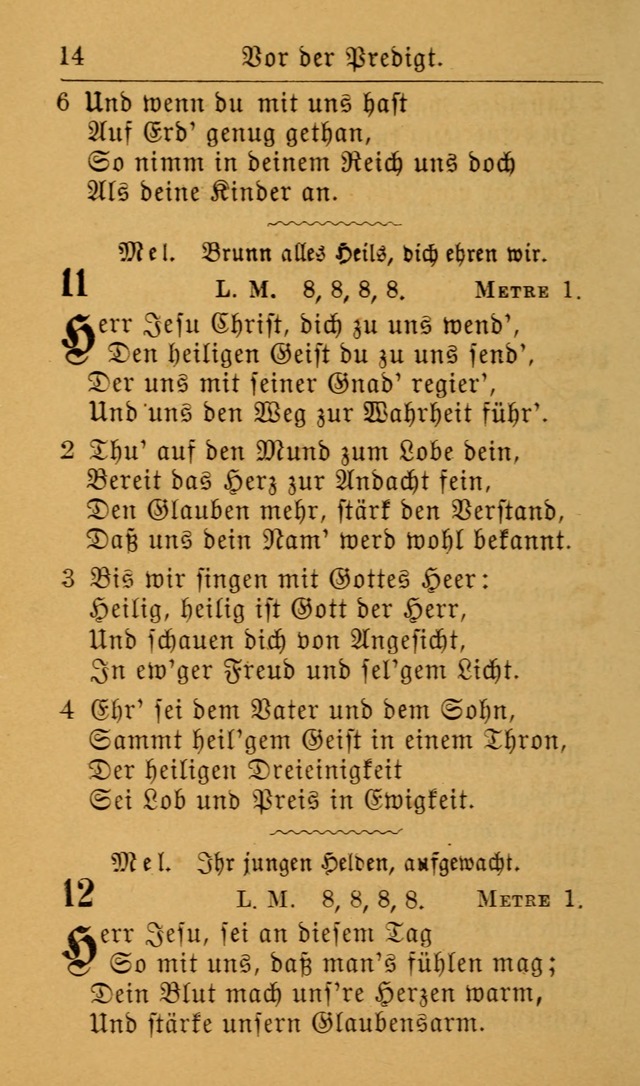 Die allgemeine Lieder-Sammlung zum privat und öffentlichen Gottes-Dienst: mit fleiß zusammengetragen (2nd Aufl.) page 14