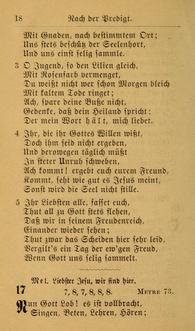 Die allgemeine Lieder-Sammlung zum privat und öffentlichen Gottes-Dienst: mit fleiß zusammengetragen (2nd Aufl.) page 18