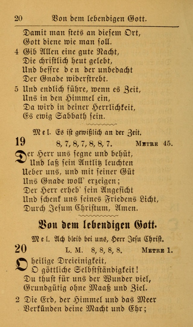 Die allgemeine Lieder-Sammlung zum privat und öffentlichen Gottes-Dienst: mit fleiß zusammengetragen (2nd Aufl.) page 20