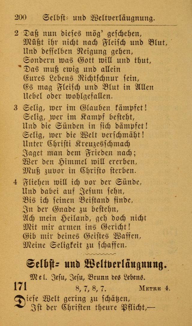 Die allgemeine Lieder-Sammlung zum privat und öffentlichen Gottes-Dienst: mit fleiß zusammengetragen (2nd Aufl.) page 200