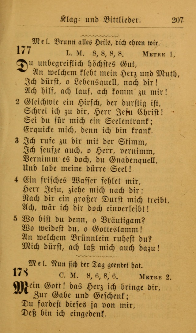 Die allgemeine Lieder-Sammlung zum privat und öffentlichen Gottes-Dienst: mit fleiß zusammengetragen (2nd Aufl.) page 207