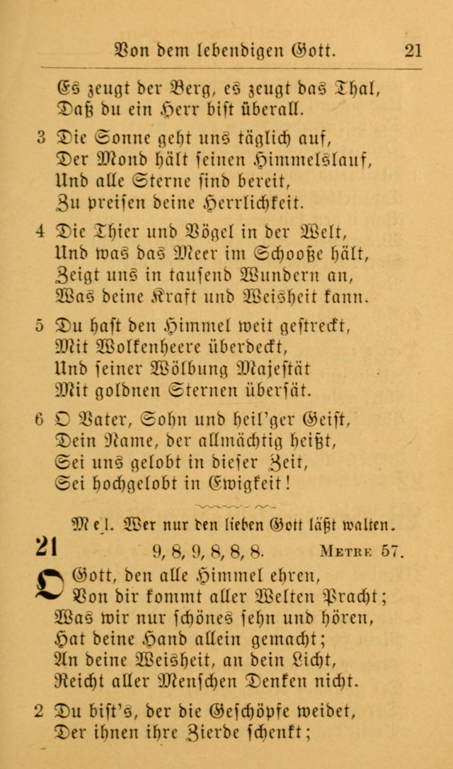 Die allgemeine Lieder-Sammlung zum privat und öffentlichen Gottes-Dienst: mit fleiß zusammengetragen (2nd Aufl.) page 21