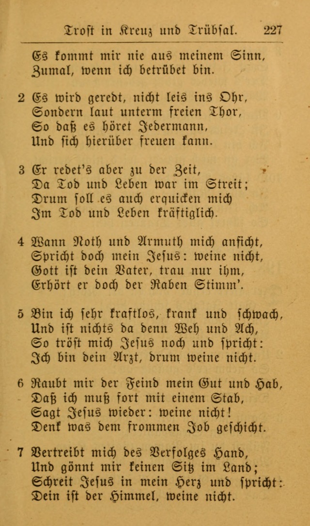 Die allgemeine Lieder-Sammlung zum privat und öffentlichen Gottes-Dienst: mit fleiß zusammengetragen (2nd Aufl.) page 227