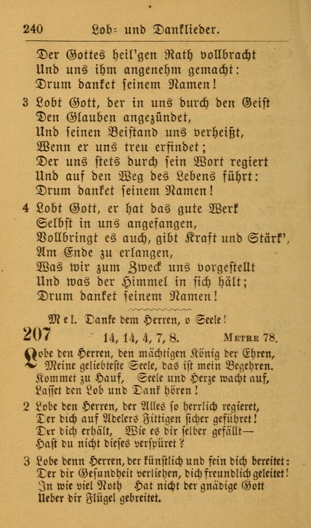 Die allgemeine Lieder-Sammlung zum privat und öffentlichen Gottes-Dienst: mit fleiß zusammengetragen (2nd Aufl.) page 240