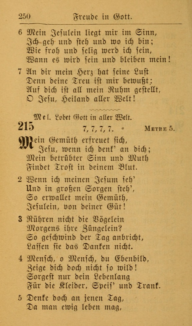 Die allgemeine Lieder-Sammlung zum privat und öffentlichen Gottes-Dienst: mit fleiß zusammengetragen (2nd Aufl.) page 250