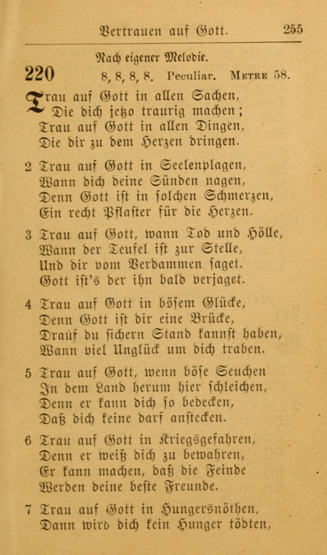 Die allgemeine Lieder-Sammlung zum privat und öffentlichen Gottes-Dienst: mit fleiß zusammengetragen (2nd Aufl.) page 255