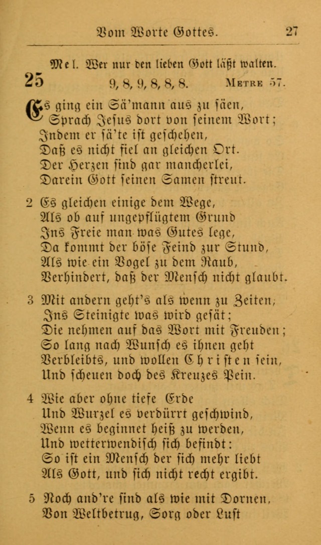 Die allgemeine Lieder-Sammlung zum privat und öffentlichen Gottes-Dienst: mit fleiß zusammengetragen (2nd Aufl.) page 27