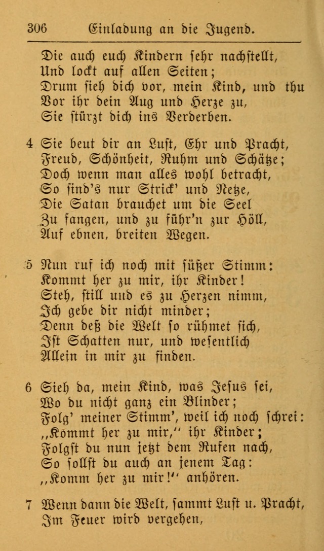 Die allgemeine Lieder-Sammlung zum privat und öffentlichen Gottes-Dienst: mit fleiß zusammengetragen (2nd Aufl.) page 306