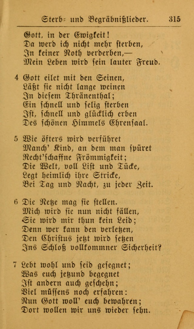 Die allgemeine Lieder-Sammlung zum privat und öffentlichen Gottes-Dienst: mit fleiß zusammengetragen (2nd Aufl.) page 315