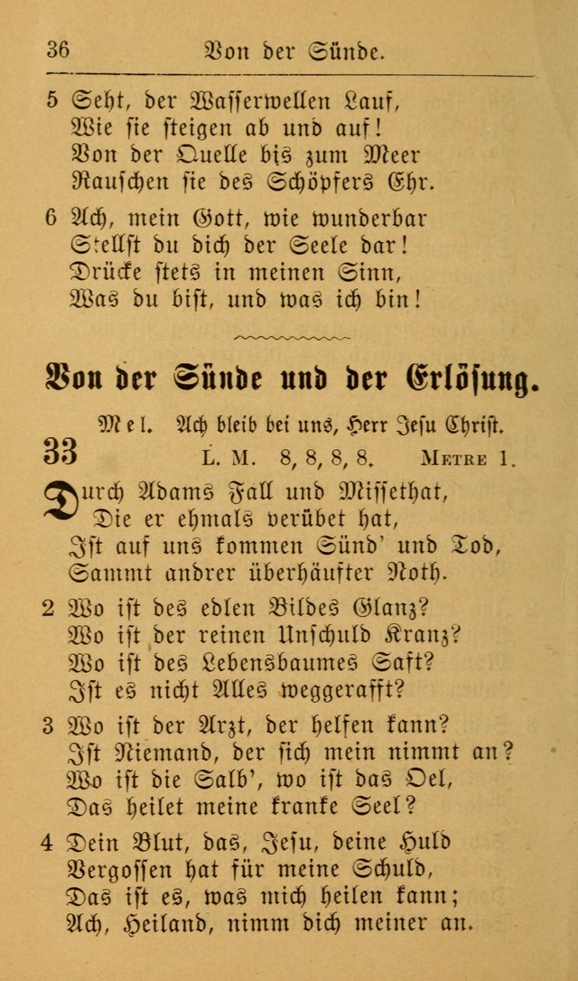 Die allgemeine Lieder-Sammlung zum privat und öffentlichen Gottes-Dienst: mit fleiß zusammengetragen (2nd Aufl.) page 36