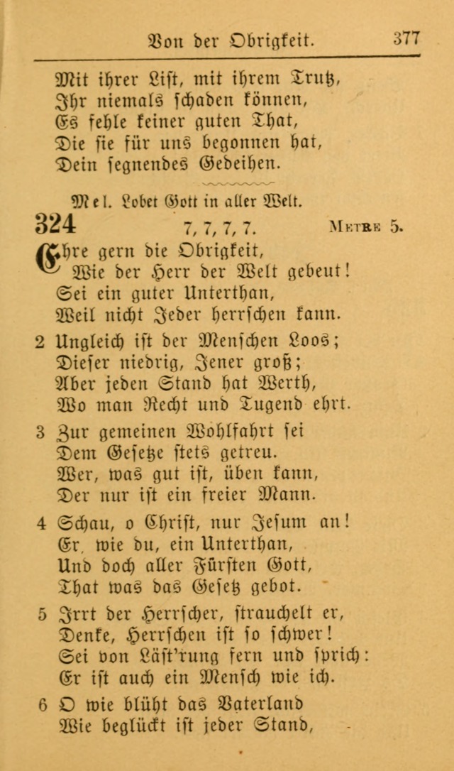 Die allgemeine Lieder-Sammlung zum privat und öffentlichen Gottes-Dienst: mit fleiß zusammengetragen (2nd Aufl.) page 377