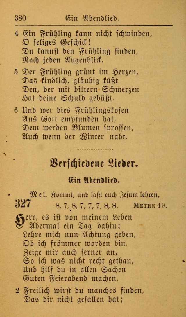 Die allgemeine Lieder-Sammlung zum privat und öffentlichen Gottes-Dienst: mit fleiß zusammengetragen (2nd Aufl.) page 380