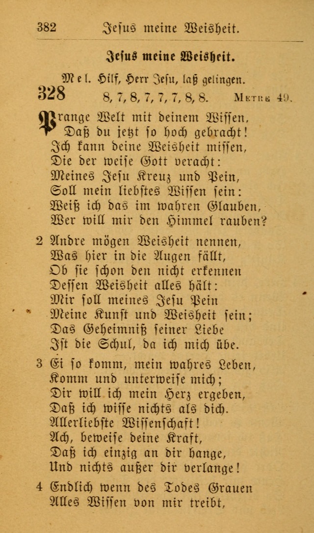 Die allgemeine Lieder-Sammlung zum privat und öffentlichen Gottes-Dienst: mit fleiß zusammengetragen (2nd Aufl.) page 382