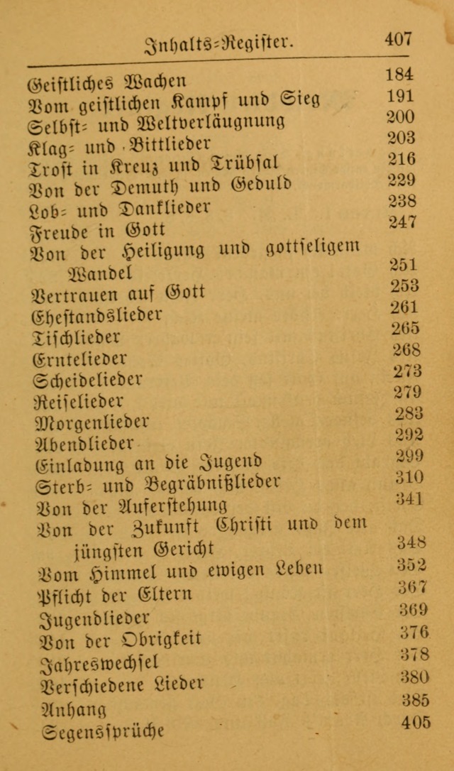 Die allgemeine Lieder-Sammlung zum privat und öffentlichen Gottes-Dienst: mit fleiß zusammengetragen (2nd Aufl.) page 407