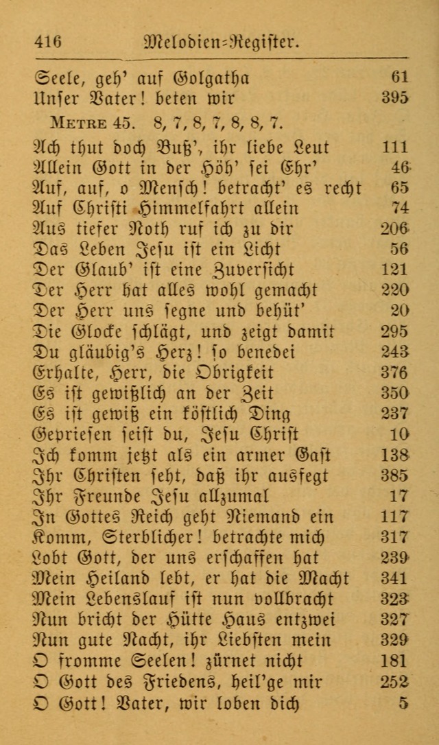 Die allgemeine Lieder-Sammlung zum privat und öffentlichen Gottes-Dienst: mit fleiß zusammengetragen (2nd Aufl.) page 416