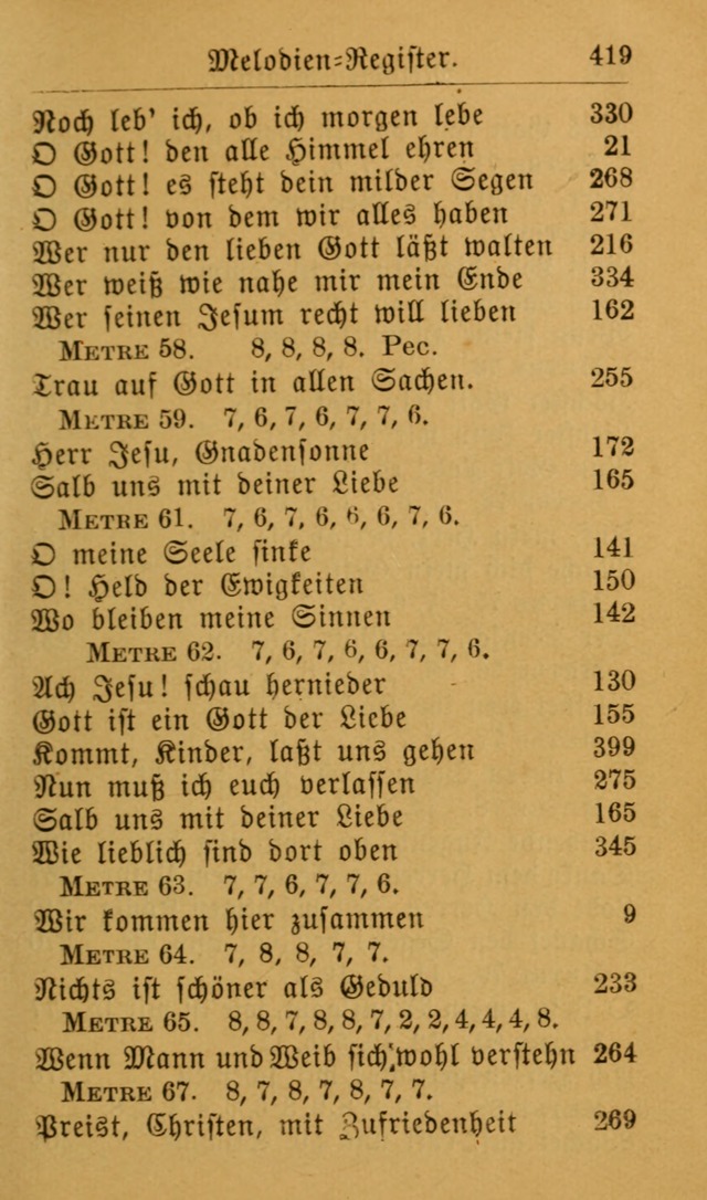 Die allgemeine Lieder-Sammlung zum privat und öffentlichen Gottes-Dienst: mit fleiß zusammengetragen (2nd Aufl.) page 419