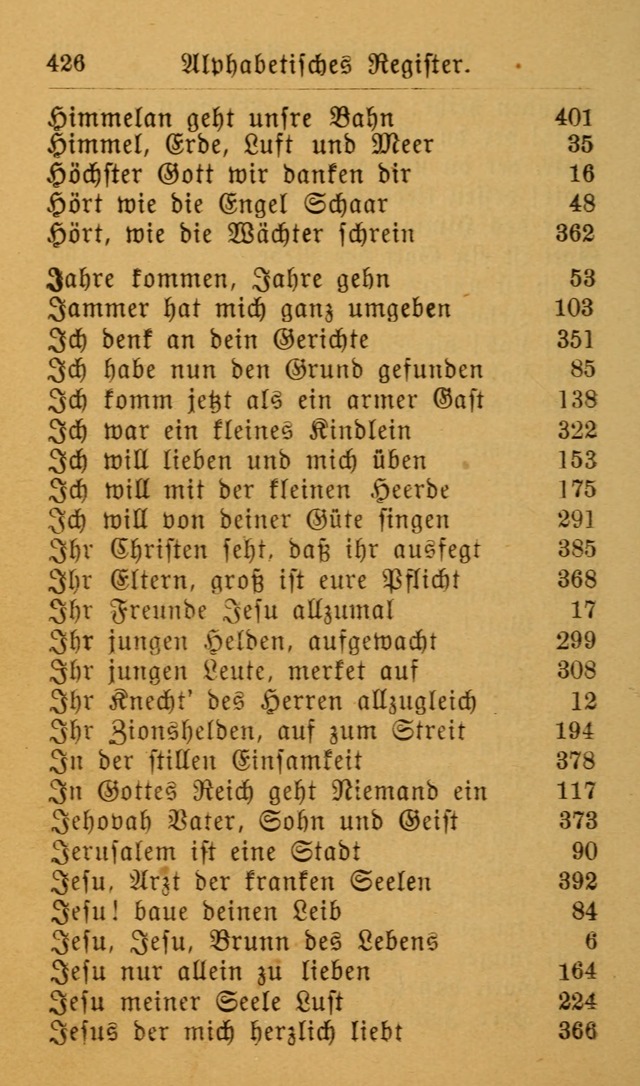 Die allgemeine Lieder-Sammlung zum privat und öffentlichen Gottes-Dienst: mit fleiß zusammengetragen (2nd Aufl.) page 426