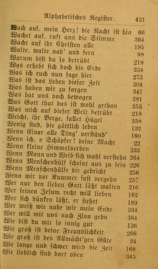 Die allgemeine Lieder-Sammlung zum privat und öffentlichen Gottes-Dienst: mit fleiß zusammengetragen (2nd Aufl.) page 431