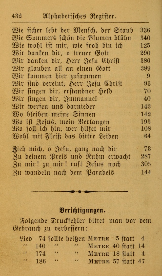 Die allgemeine Lieder-Sammlung zum privat und öffentlichen Gottes-Dienst: mit fleiß zusammengetragen (2nd Aufl.) page 432