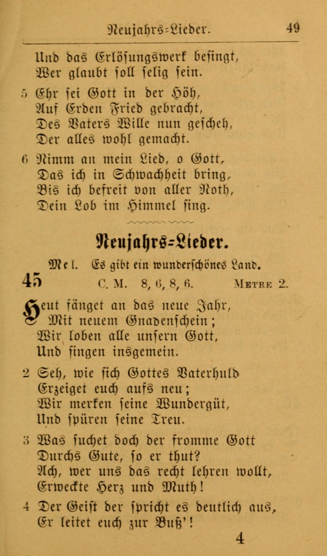 Die allgemeine Lieder-Sammlung zum privat und öffentlichen Gottes-Dienst: mit fleiß zusammengetragen (2nd Aufl.) page 49