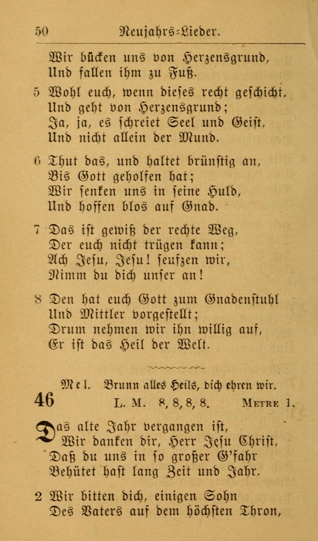 Die allgemeine Lieder-Sammlung zum privat und öffentlichen Gottes-Dienst: mit fleiß zusammengetragen (2nd Aufl.) page 50