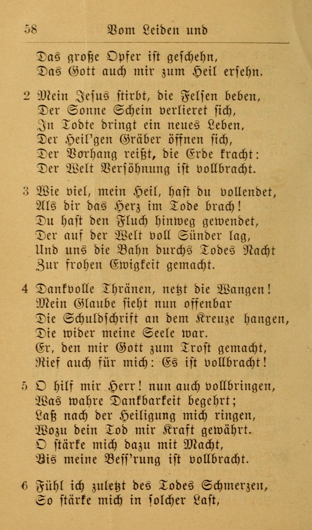 Die allgemeine Lieder-Sammlung zum privat und öffentlichen Gottes-Dienst: mit fleiß zusammengetragen (2nd Aufl.) page 58