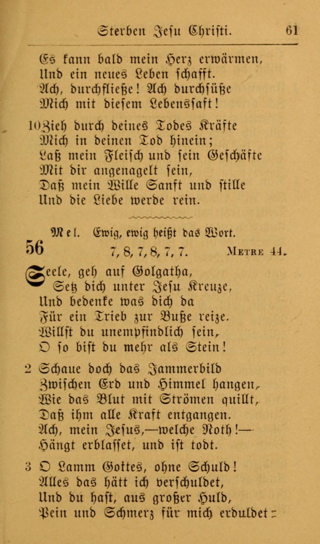 Die allgemeine Lieder-Sammlung zum privat und öffentlichen Gottes-Dienst: mit fleiß zusammengetragen (2nd Aufl.) page 61