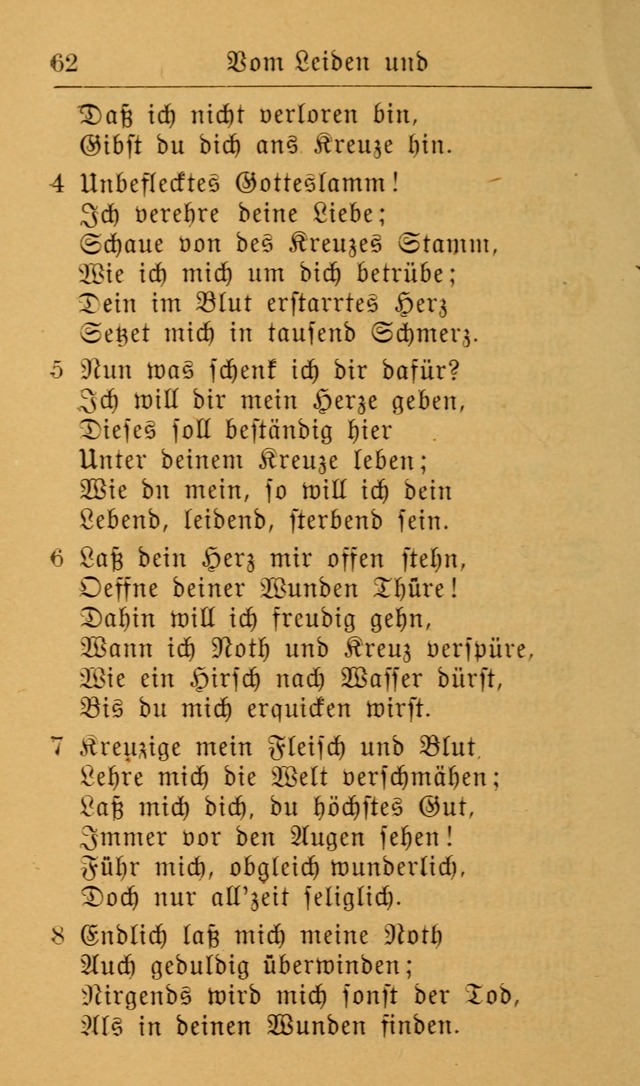 Die allgemeine Lieder-Sammlung zum privat und öffentlichen Gottes-Dienst: mit fleiß zusammengetragen (2nd Aufl.) page 62