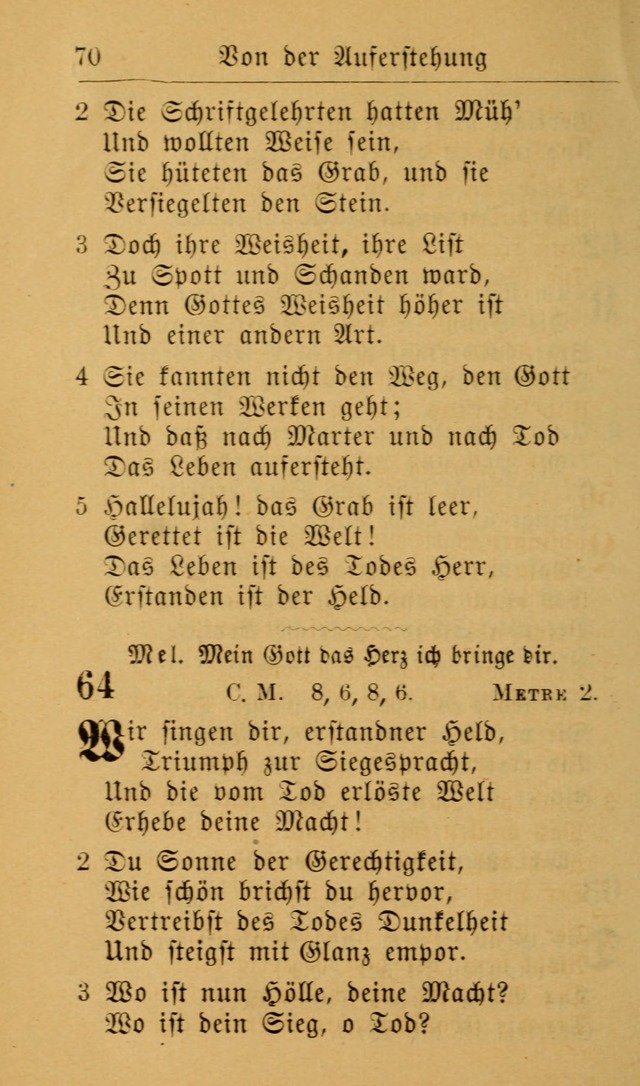 Die allgemeine Lieder-Sammlung zum privat und öffentlichen Gottes-Dienst: mit fleiß zusammengetragen (2nd Aufl.) page 70