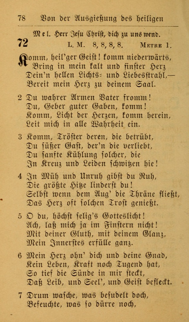 Die allgemeine Lieder-Sammlung zum privat und öffentlichen Gottes-Dienst: mit fleiß zusammengetragen (2nd Aufl.) page 78