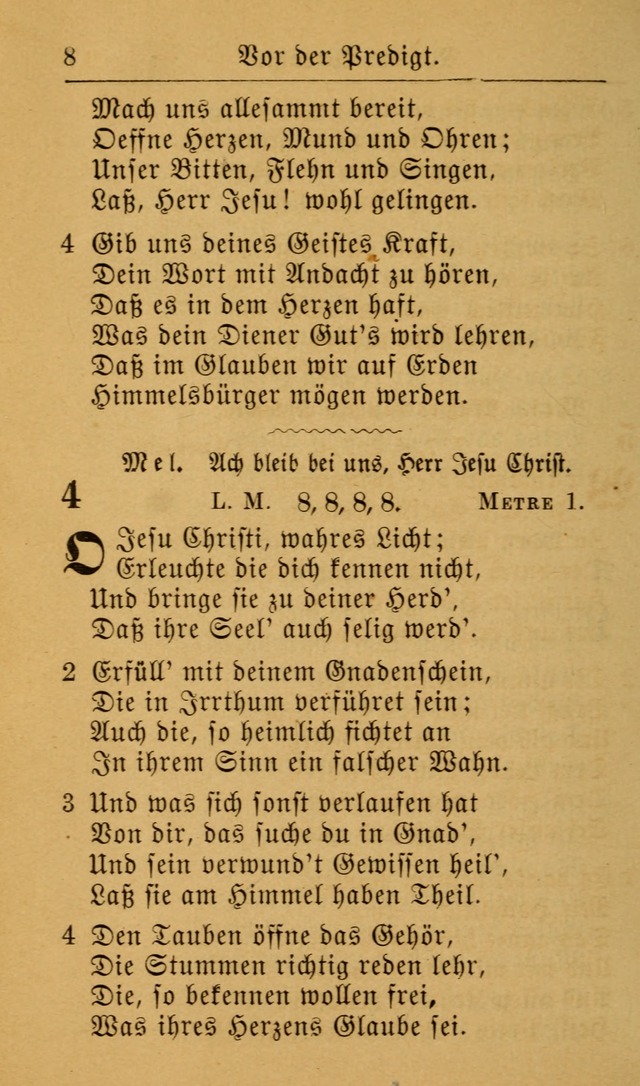 Die allgemeine Lieder-Sammlung zum privat und öffentlichen Gottes-Dienst: mit fleiß zusammengetragen (2nd Aufl.) page 8