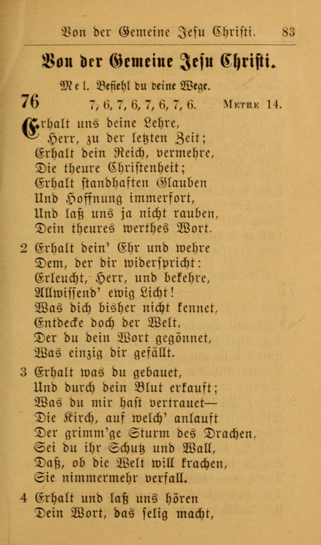 Die allgemeine Lieder-Sammlung zum privat und öffentlichen Gottes-Dienst: mit fleiß zusammengetragen (2nd Aufl.) page 83