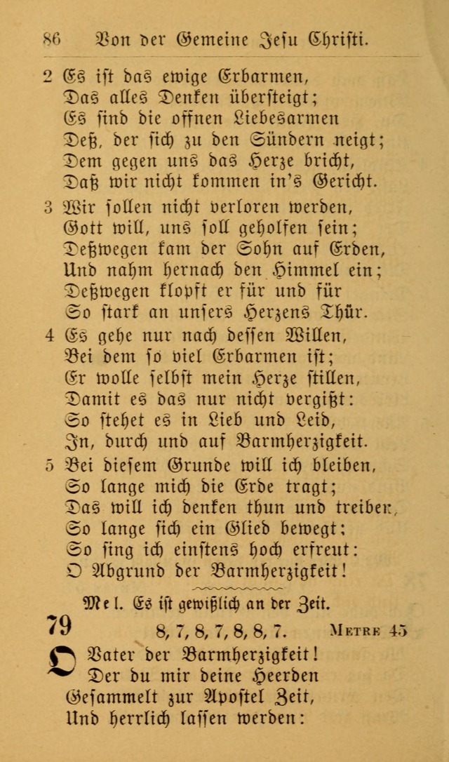 Die allgemeine Lieder-Sammlung zum privat und öffentlichen Gottes-Dienst: mit fleiß zusammengetragen (2nd Aufl.) page 86