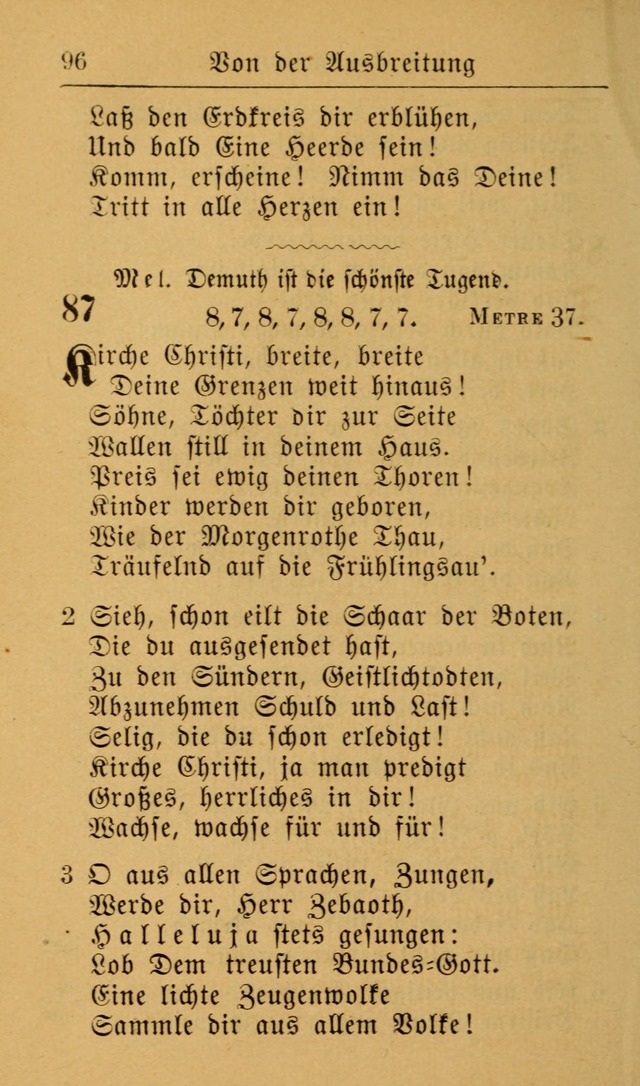 Die allgemeine Lieder-Sammlung zum privat und öffentlichen Gottes-Dienst: mit fleiß zusammengetragen (2nd Aufl.) page 96