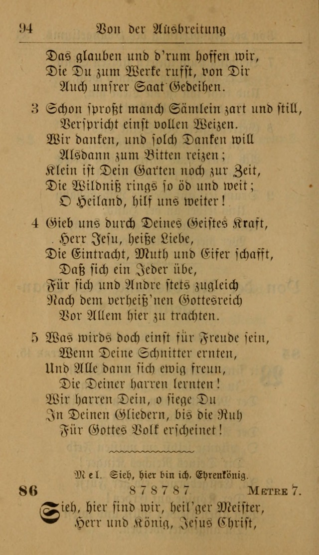 Allgemeine Lieder-Sammlung: zum Gebrauch für den privaten und öffentlichen Gottesdienst. (6th Aufl.) page 100