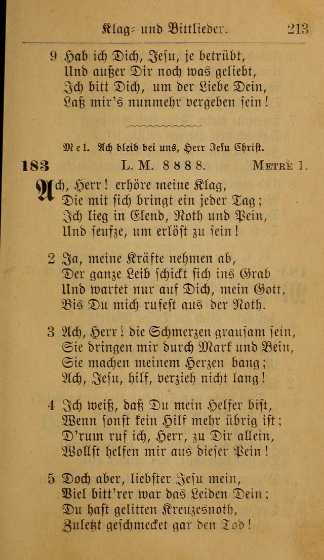 Allgemeine Lieder-Sammlung: zum Gebrauch für den privaten und öffentlichen Gottesdienst. (6th Aufl.) page 219