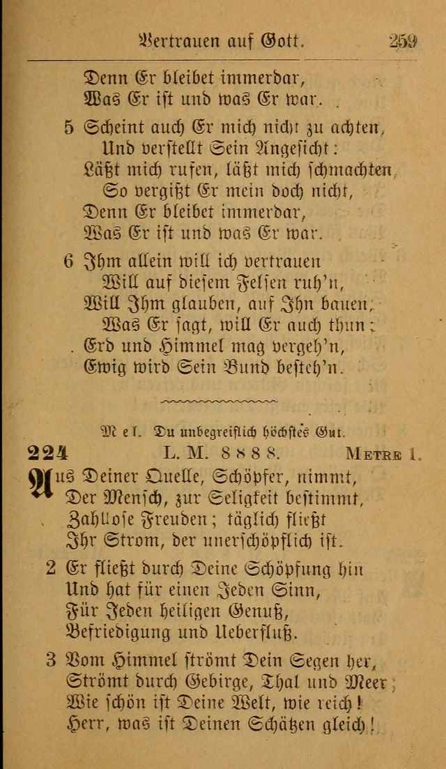 Allgemeine Lieder-Sammlung: zum Gebrauch für den privaten und öffentlichen Gottesdienst. (6th Aufl.) page 265