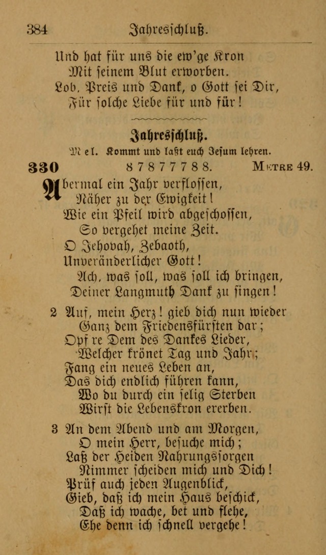 Allgemeine Lieder-Sammlung: zum Gebrauch für den privaten und öffentlichen Gottesdienst. (6th Aufl.) page 390