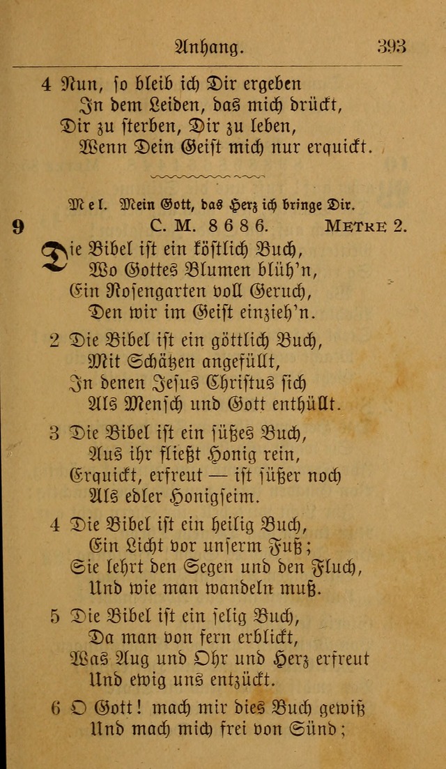 Allgemeine Lieder-Sammlung: zum Gebrauch für den privaten und öffentlichen Gottesdienst. (6th Aufl.) page 399