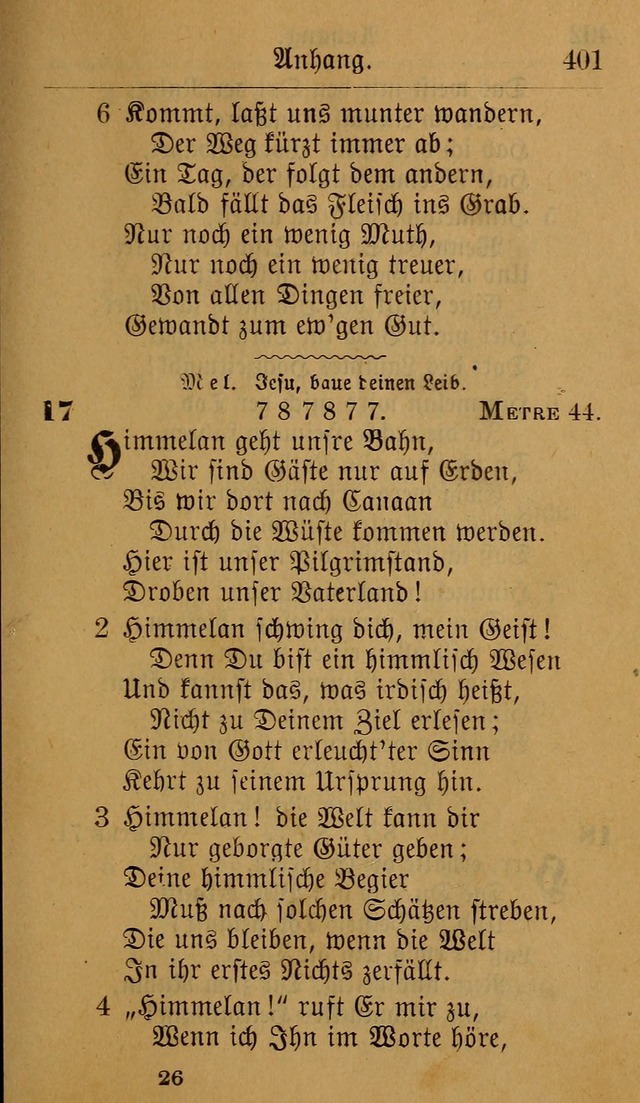 Allgemeine Lieder-Sammlung: zum Gebrauch für den privaten und öffentlichen Gottesdienst. (6th Aufl.) page 407