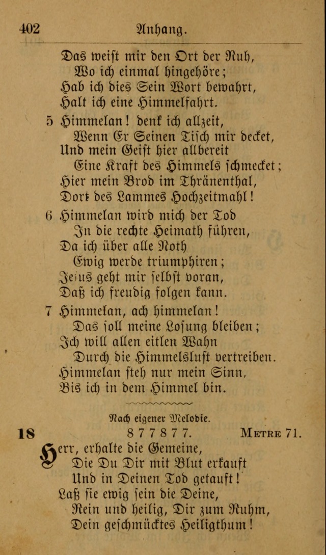 Allgemeine Lieder-Sammlung: zum Gebrauch für den privaten und öffentlichen Gottesdienst. (6th Aufl.) page 408