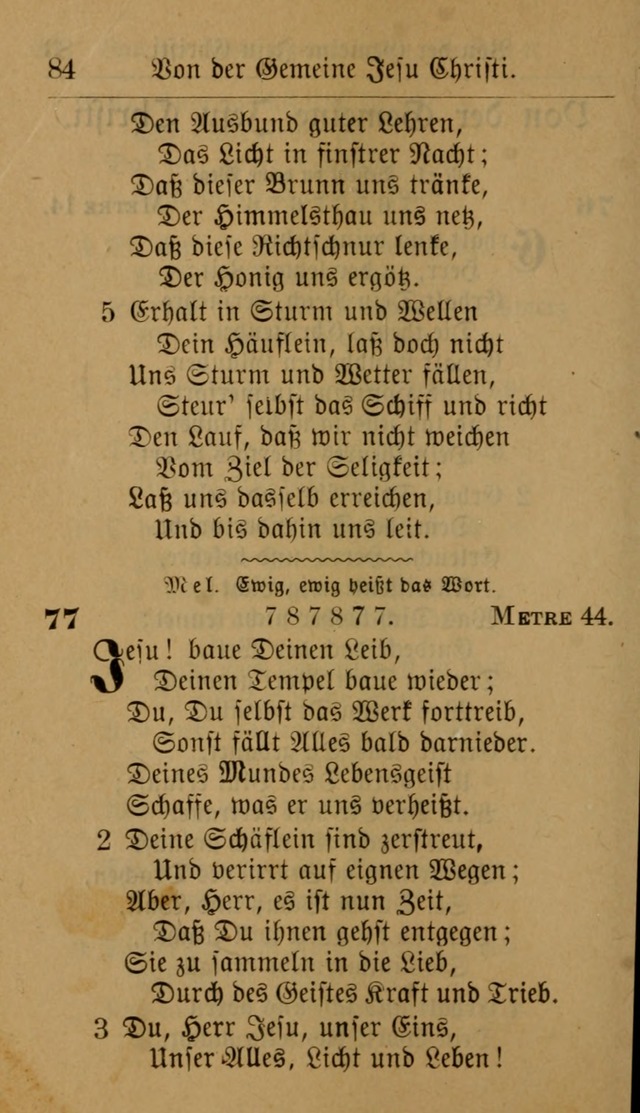 Allgemeine Lieder-Sammlung: zum Gebrauch für den privaten und öffentlichen Gottesdienst. (6th Aufl.) page 88