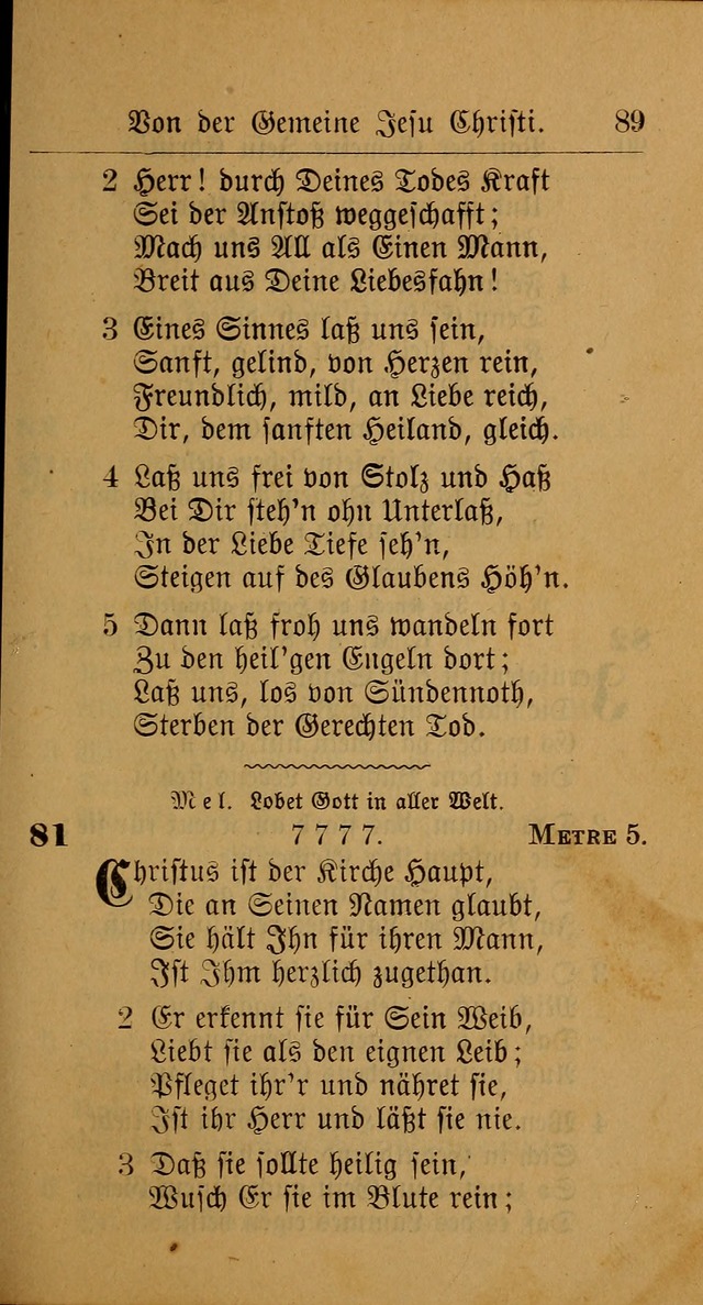 Allgemeine Lieder-Sammlung: zum Gebrauch für den privaten und öffentlichen Gottesdienst. (6th Aufl.) page 93