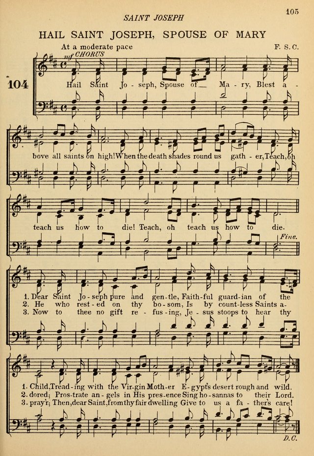 The De La Salle Hymnal: for Catholic schools and choirs page 107