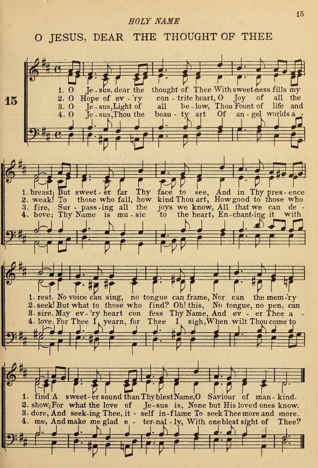 The De La Salle Hymnal: for Catholic schools and choirs page 15