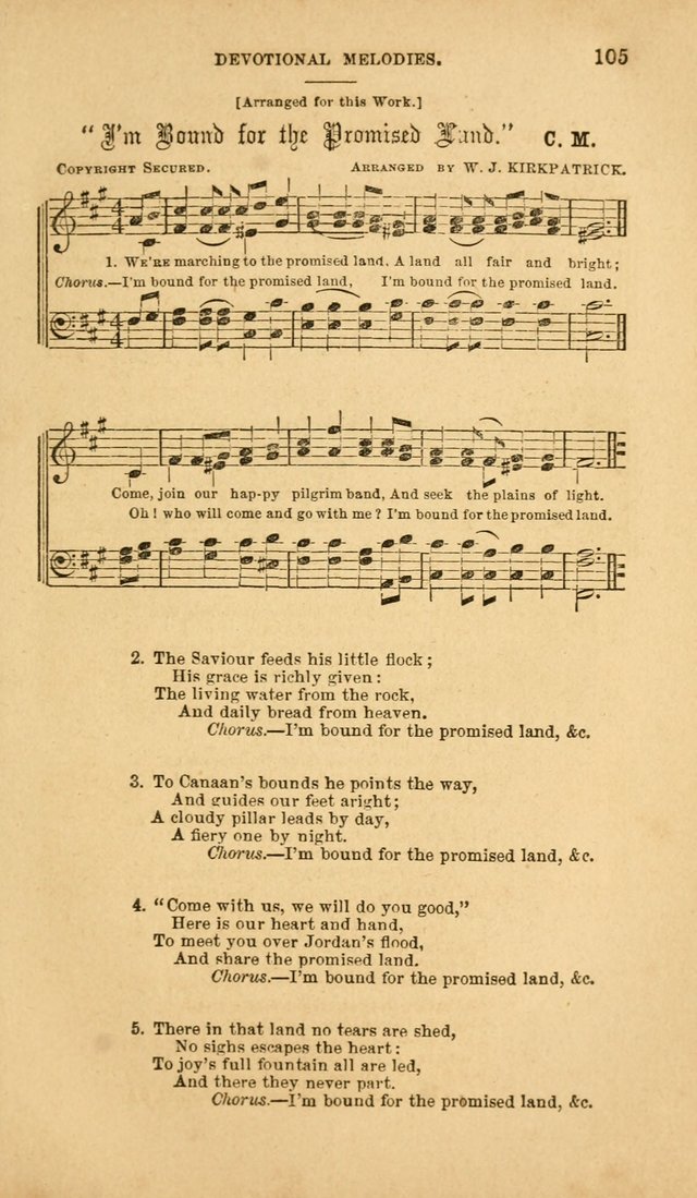 Devotional Melodies: or, a collection of original and selected tunes and hymns, designed for congregational and social worship. (2nd ed.) page 112