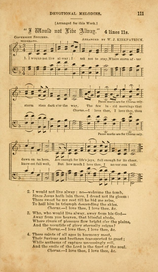 Devotional Melodies: or, a collection of original and selected tunes and hymns, designed for congregational and social worship. (2nd ed.) page 118