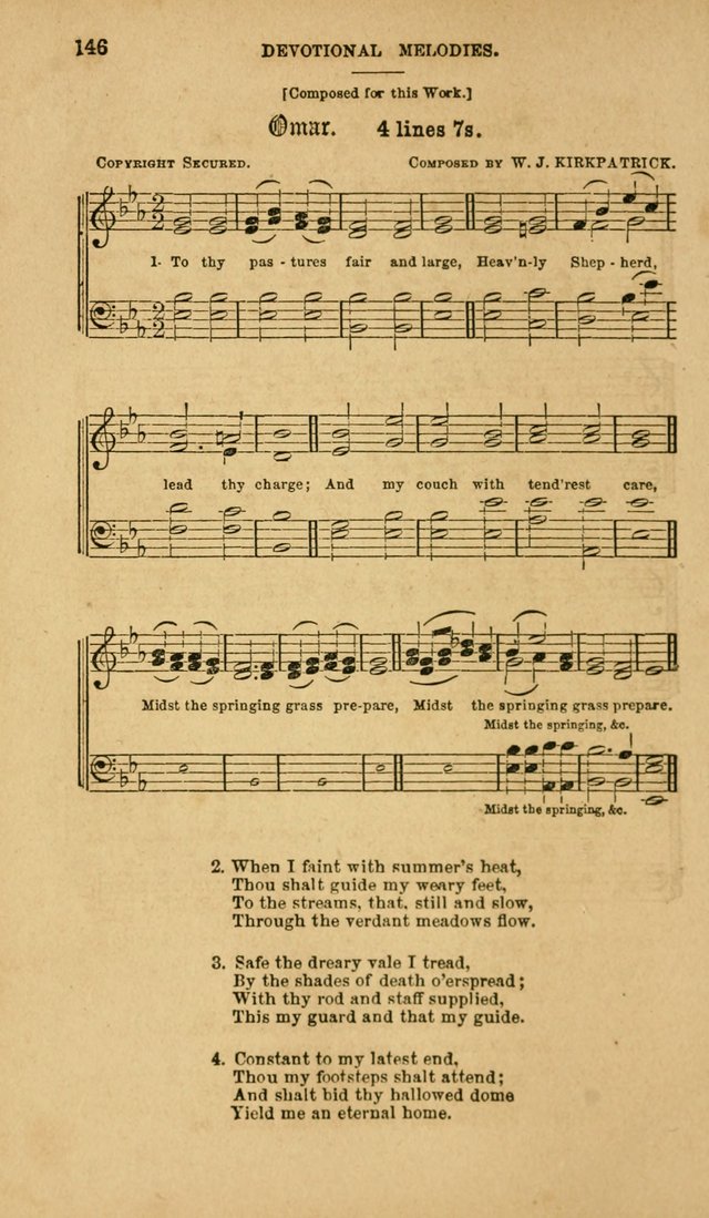 Devotional Melodies: or, a collection of original and selected tunes and hymns, designed for congregational and social worship. (2nd ed.) page 153