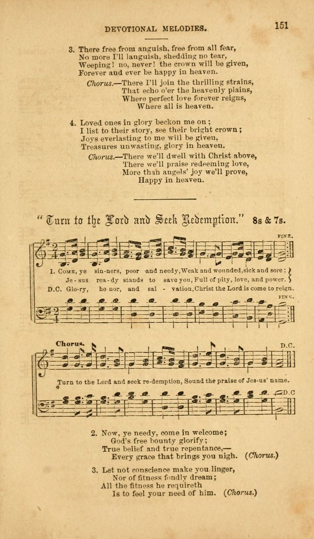 Devotional Melodies: or, a collection of original and selected tunes and hymns, designed for congregational and social worship. (2nd ed.) page 158