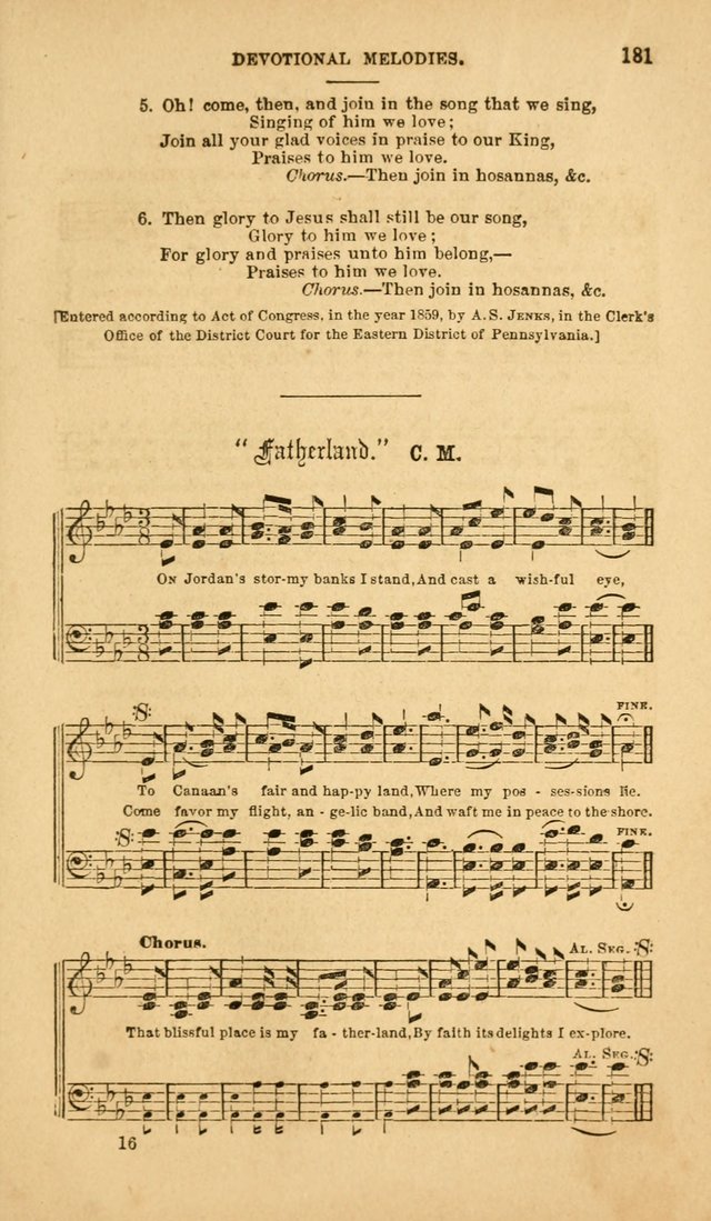 Devotional Melodies: or, a collection of original and selected tunes and hymns, designed for congregational and social worship. (2nd ed.) page 188